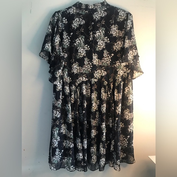 Umgee Black Floral Boho Print Dress Size S - Picture 2 of 7
